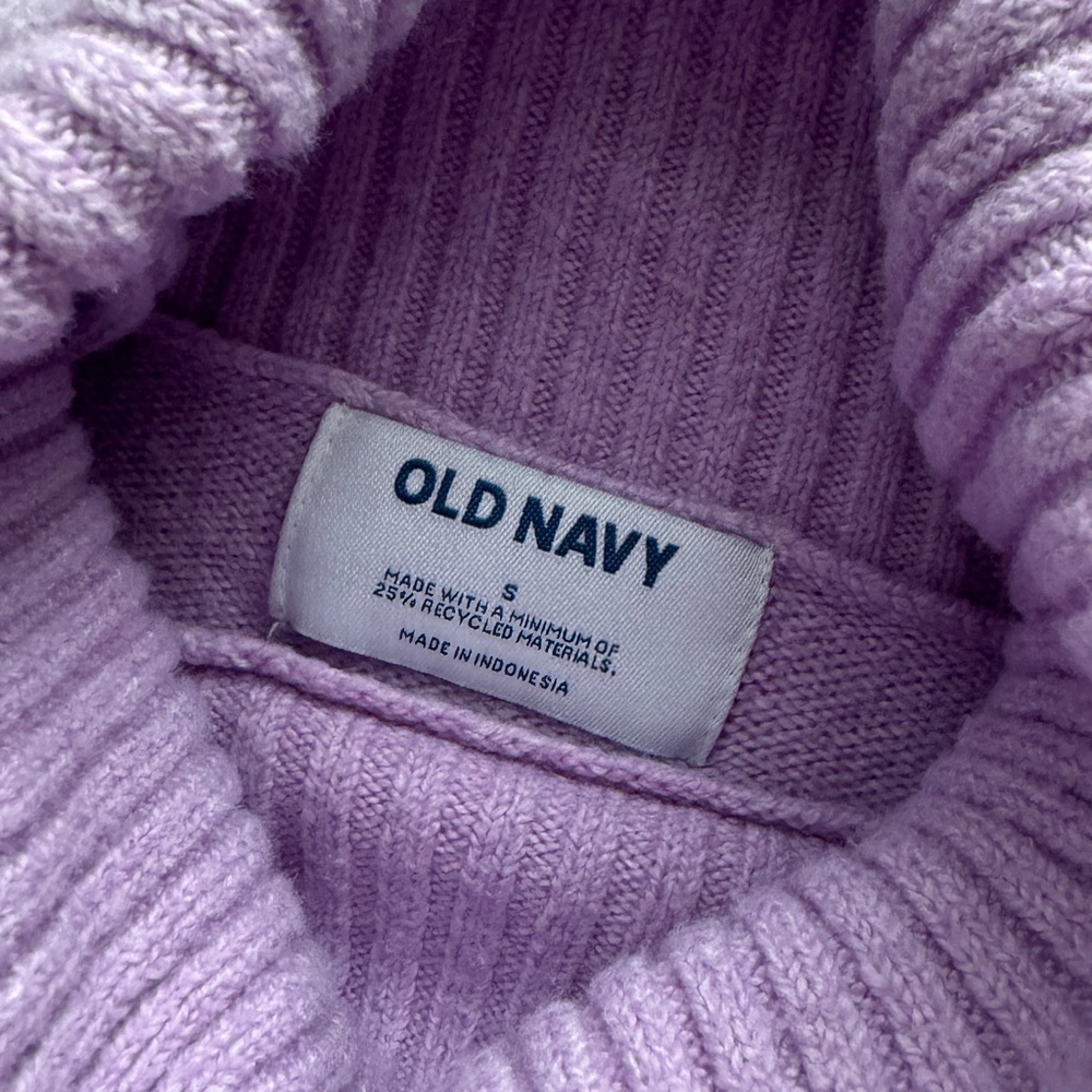 Old Navy Lilac Turtleneck Sweater - Picture 3 of 5